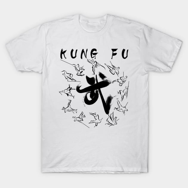 kung fu (功夫) T-Shirt by Miller